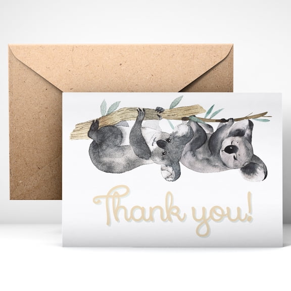 Thank You Cards (24pcs), Includes Blank Cards & Envelopes with Stickers, 4 x 6", Seasonal design (model#1) perfect for any occasion
