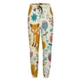 thumbnail image 5 of Women's Sweatpants, Whimsical Fox Floral Garden Baggy Sweatpants Joggers for Women, Fall Outfits for Women 2024 Lounge Yoga Athletic Workout Pants with Pockets, 5 of 7
