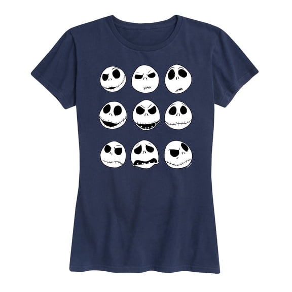 The Nightmare Before Christmas - Jack Face Grid - Women's Short Sleeve Graphic T-Shirt