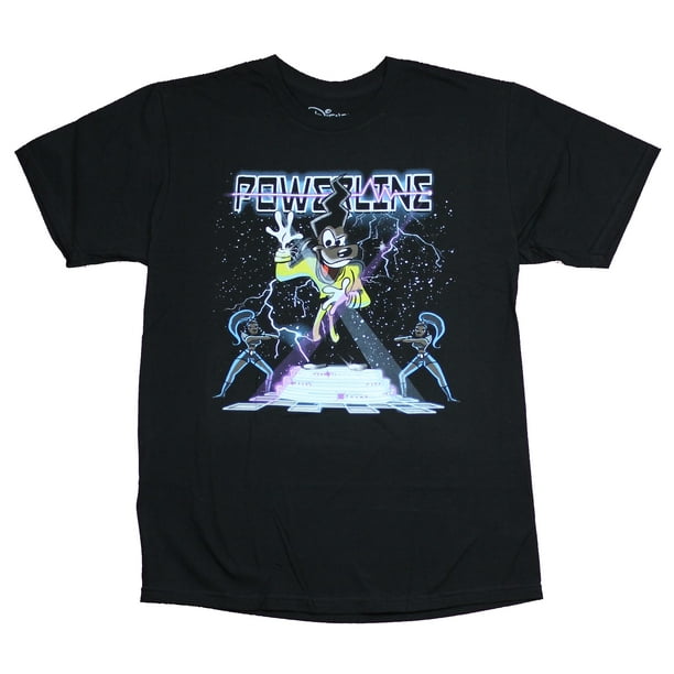 Mad Engine - The Goofy Movie Mens T-Shirt- Powerline Electrified On Stage (Medium) - Walmart.com