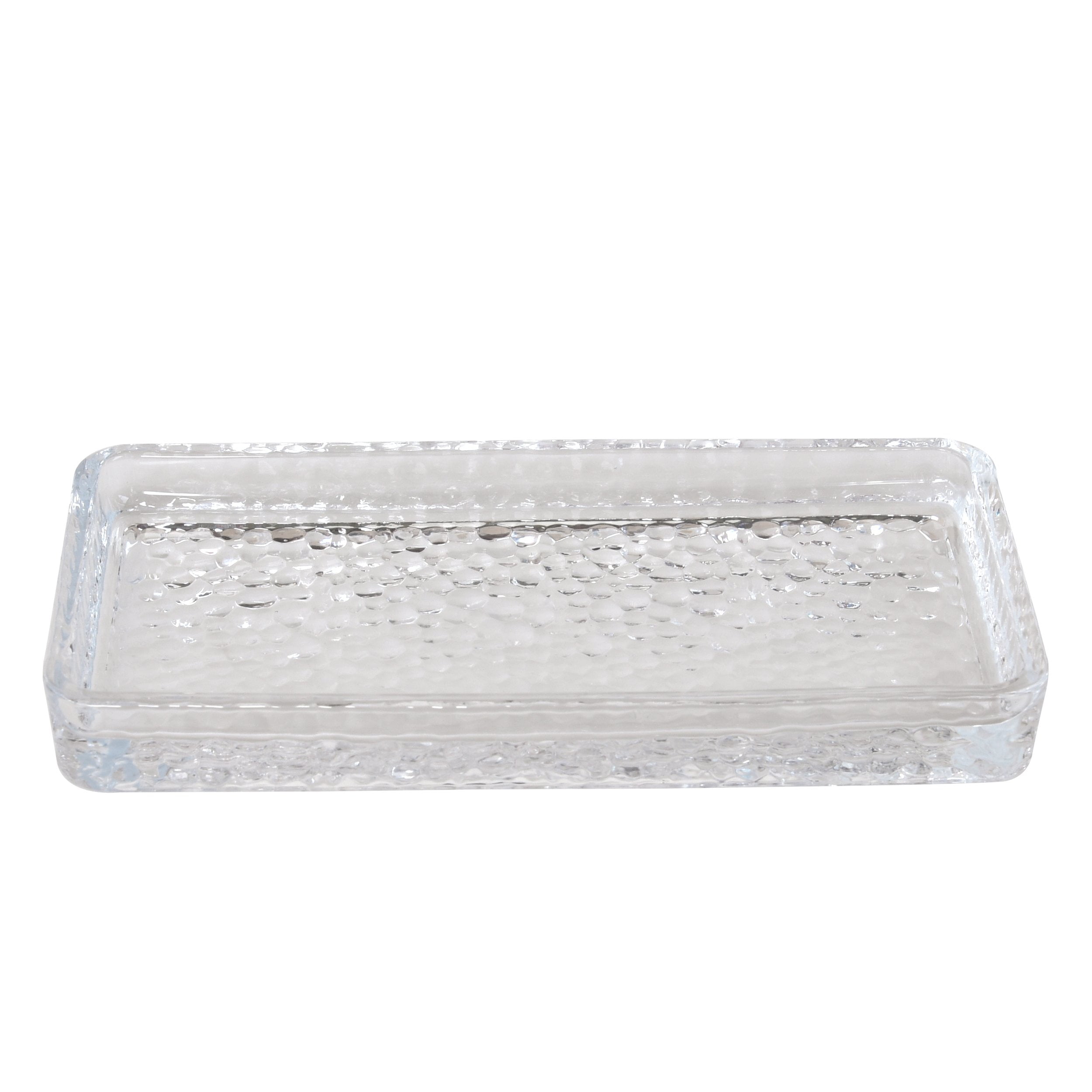 Better Homes & Gardens Classic 3-Piece Hammered Glass, Steel Bathroom Canister Sets