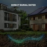 GearIT Cat7 Outdoor Ethernet Cable (100ft) SFTP Shielded Foil Twisted Pair, Pure Copper, LLDPE, Waterproof, Direct Burial, In-Ground, UV Resistant, POE, Network, LAN, Internet, Cat 7 - 100 Feet