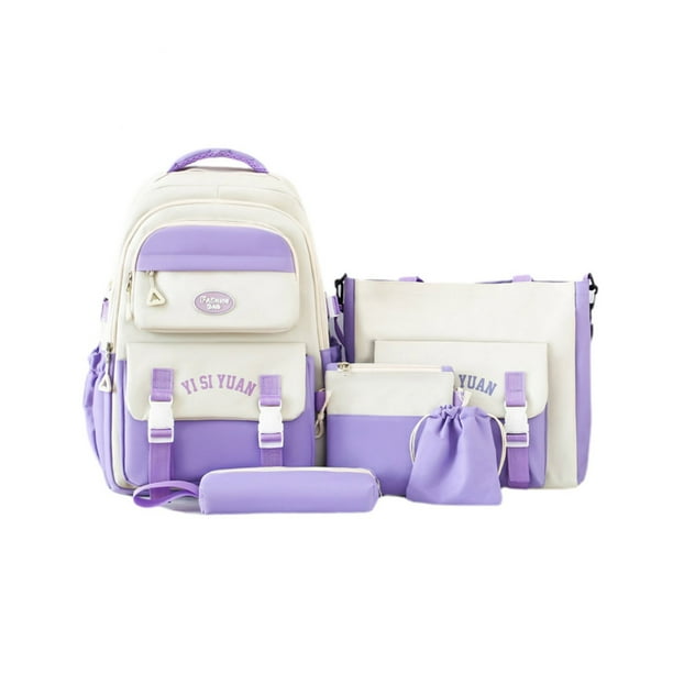 Baúles de almacenamiento, organizadores de armario y almacenamiento, organización y almacenamiento, mochila para estudiantes, conjunto de cuatro piezas, mochila de gran capacidad, de alto valor, con b