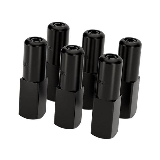 Acoplador de Grasa de Boquilla Plana de Grasa Estándar de Bloqueo Automático de Aleación de 4 Uds para Accesorios de Aplicaciones Industriales de Estilo negro B