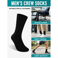 thumbnail image 4 of LITERRA 30 Pairs Mens Crew Socks Lightweight Long Socks Athletic Breathable Socks for Men, 4 of 7