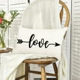 thumbnail image 4 of Valentine Pillow Covers 12X20 Love Decorative Throw Pillows Decoration Holiday Party Black Cushion Case for Home Couch Sofa A091-12, 4 of 6