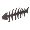 thumbnail image 2 of Toallero de huesos de pescado montado en la pared, 4 ganchos, estilo europeo, soporte de toalla de mano de metal resistente para el hogar, cocina, tipo 1 (7,5x2,4x0,4 pulgadas), 2 of 14