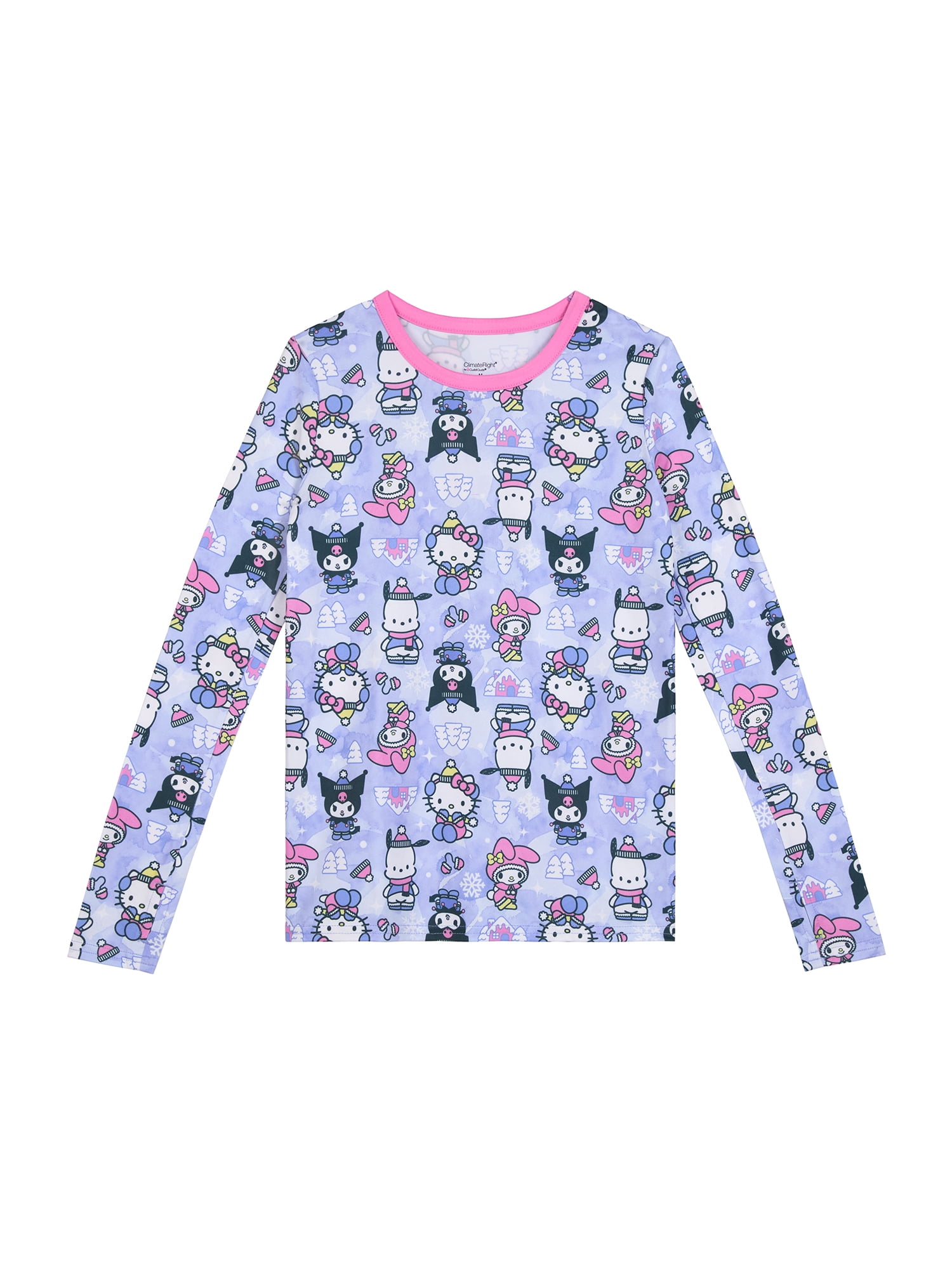 Climateright By Cuddl Duds Hello Kitty Grils Thermal XS-L