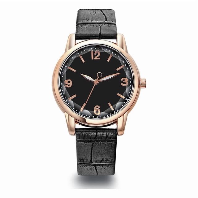 Reloj de cuarzo genérico con esfera bicolor resistente al agua