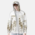 thumbnail image 2 of Daiia Western Desert Cowboys UPF 50+ Sun Protection Hoodie Jacket Lightweight Long Sleeve Sun Shirt for Women Men with Pocket Hiking Outdoor-XX-Large, 2 of 7