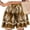 42#Camel, variant on High Waisted Shorts Women Floral Printed Wide Leg Shorts Drawstring Flowy Casual Beach Boho Short Pants 2026 Orange 2XL