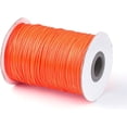 thumbnail image 3 of Waxed Polyester Cord 1mm x 85 Yards Dark Orange DIY Craft Cord for Bracelets and Macrame, 3 of 3