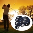 thumbnail image 4 of 10 unids/set DYNWAVEMX Cubierta de cabeza de hierro de golf para palos de golf Negro, 4 of 8