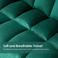 thumbnail image 6 of Mcombo Loveseat Sofa Couch, Mid-Century Velvet Settee, 2-Seater Upholstered Bench for Living Room 4018 (Green), 6 of 8
