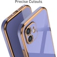 thumbnail image 3 of Case for iPhone11 6.1 Inch, Soft Silicone Slim Case Electroplated Straight Edge Phone Case Shockproof Protective Case -Purple, 3 of 15