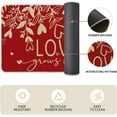 thumbnail image 6 of Love Leaves Heart Valentine''s Day Kitchen Mats Set of 2, Home Decor Low-Profile Kitchen Rugs for Floor - 17x29 and 17x47 Inch, 6 of 6