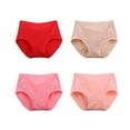 thumbnail image 4 of 3 Pcs Culottes Femmes Unies Lavables Portables Réutilisables Tricotées Respirantes Lingerie Filles Culottes sous-Vêtements Rouges 4TG, 4 of 8