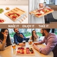 thumbnail image 3 of Tabla de charcutería CAWIU con tapa y asa, juego de queso de bambú, 3 of 6