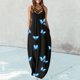 thumbnail image 2 of Vestido de tirantes sin mangas con estampado de cuello redondo a la moda de verano para mujer Pompotops ghjkhdj5542, 2 of 5