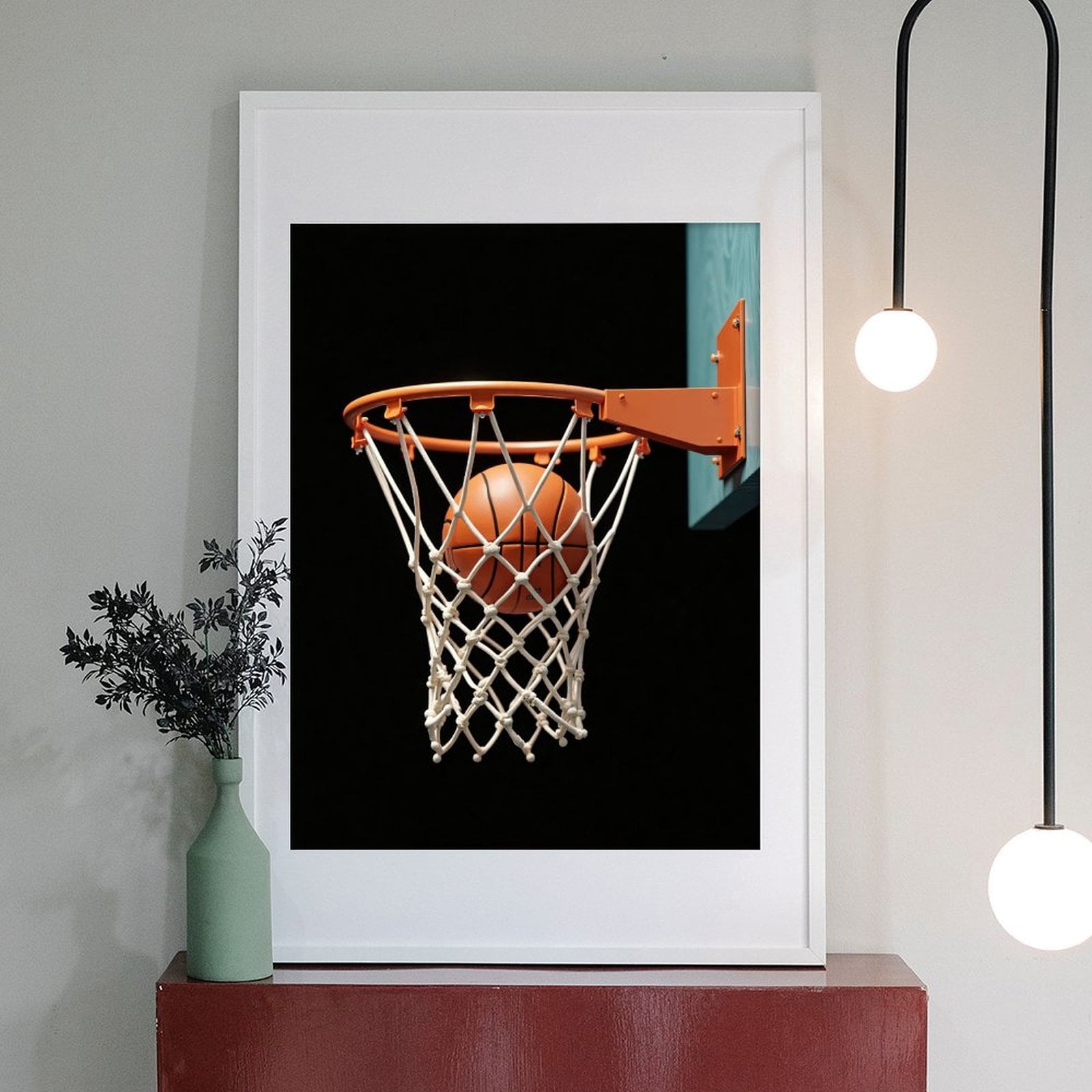 Diamond Art Kits for Adults - Classic Basketball Print No.68 5D Frameless Dimond Painting Kit for Adults Beginner, Round Diamond Kits for Home Wall Decor, Gift for Women