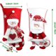 thumbnail image 4 of Juego de 2 calcetines de Navidad personalizados, calcetines de Navidad de muñeco de nieve de Papá Noel rojo y blanco JAMW Sencillez, 4 of 5