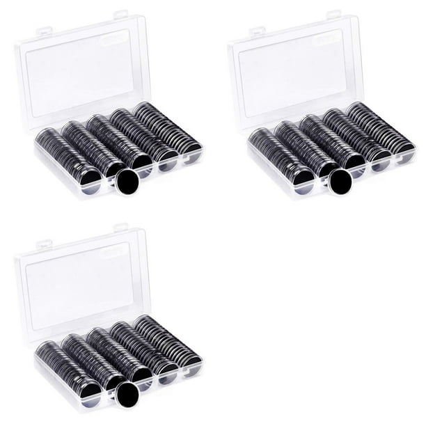 300 Cápsulas para Monedas de 30 mm y 5 Tamaños (17/20/25/27/30 mm) con Junta Protectora, Estuche para Monedas con Caja Organizadora de Almacenamiento