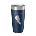 thumbnail image 1 of Pyramid Lake Map Tumbler Travel Mug Insulated Laser Engraved Coffee Cup Nevada 20 oz Navy Blue, 1 of 1