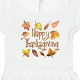 thumbnail image 4 of Inktastic Happy Thanksgiving Fall Leaves in Autumn Colors Girls Toddler Dress, 4 of 5