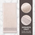 thumbnail image 3 of REGALWOVEN Cotton Waffle Textured Hand Towels, 13" x 29" Soft Absorbent Decorative Hand Towel for Bathroom, Gym, Spa, Hotel, Home Light Brown 2pk, 3 of 7