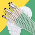 thumbnail image 2 of 6/12PCS Watercolor Gouache Paint Brushes Set Different Shape Round Pointed Tip Nylon Hair Painting B, 2 of 4