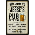 thumbnail image 1 of JESSE'S Pub Sign Vintage Man Cave Bar 8 x 12 High Gloss Metal 208120028092, 1 of 1
