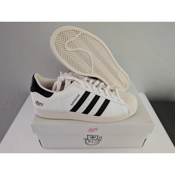 Ad-id-as Superstar x Andre Saraiva White/Black/Chalk EG4958 Shoes Size 10.5