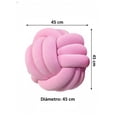 thumbnail image 4 of Cojín Nudo Bola Decoración Hogar Recamara Sala Color Rosa, 4 of 4