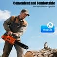thumbnail image 4 of 25.4cc Gas Chainsaw, 900W 2-Stroke Engine, 11.8-Inch Cutting Bar, Lightweight 11 lbs for Wood Cutting, 4 of 19
