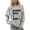 Light Gray, variant on Women Blouses Womens Petite Pullover Skater Hoodies for Women Ladies Sweatshirts Pullover No Hood Long Tunic Sweatshirt Knitted Sweater for Sleeve Jacket Three Quarter Zip Sweatshirt plus Khaki 2XL