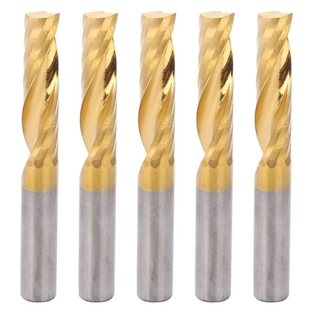

2024 Big sale 5pcs High Speed Steel Spiral Router Bits Milling Cutter CNC End Mill Set 6 X 25 X 50mm
