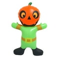 thumbnail image 2 of Soporte inflable de calabaza para Halloween, soporte inflable de PVC con forma de cabeza de calabaza y diablo., 2 of 5