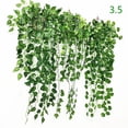 thumbnail image 1 of Rábano verde artificial colgante orquídea decoración de pared colgante ratán artificial Wannianqing Begonia planta verde decoración de pared colgante rábano verde, 1 of 1