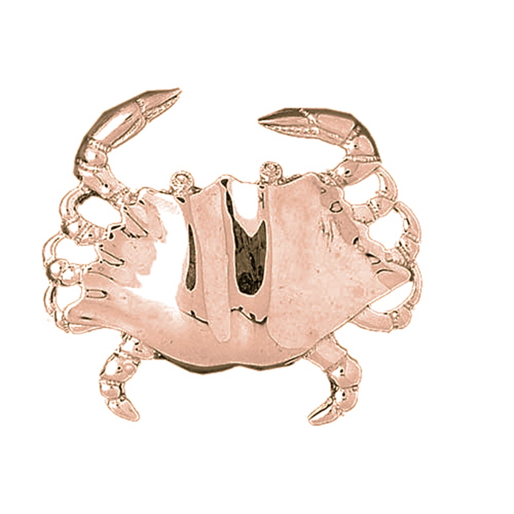 26 mm Jewels Obsession Crab Pendant 14K Rose Gold Crab Pendant 26 mm Jewels Obsession Crab Pendant 14K Rose Gold Crab Pendant