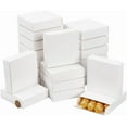 thumbnail image 1 of 36 Pcs Folding Cardboard Paper Boxes White Cardboard Boxes Treat Boxes DIY Gift Packaging Boxes for Small Presents Packaging 4.7x4.7x1.3 Inch, 1 of 9