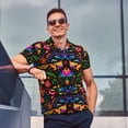 thumbnail image 4 of Fotbe Mexican Flower Traditional1 Camiseta Polo de Golf para Hombre con Estampado – Camisa Deportiva Transpirable con Cuello Abotonado-3X-Large, 4 of 6