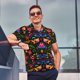 thumbnail image 4 of Fotbe Mexican Flower Traditional1 Camiseta Polo de Golf para Hombre con Estampado – Camisa Deportiva Transpirable con Cuello Abotonado-Medium, 4 of 6
