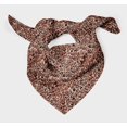 thumbnail image 3 of Bimba Brown Leopard Animal Skin Pure Silk Printed Scarf Dupatta Head Neck Wrap Bandanas For Women 40 x 40 Inches, 3 of 6