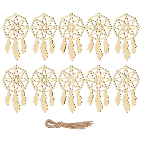 MUSEYA 20Pcs Beige Home Decoration Dream Catcher Pendant Creative Wall Ornament for Decor