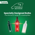 thumbnail image 3 of Tupkee Christmas Icicle Lights 100 Red, Green & Clear Bulbs - Random Shimmering Twinkle Lights - 12 of 100 Bulbs Twinkle - 7 Feet, Icicle Style Mini Lights - Indoor & Outdoor Christmas Decorations, 3 of 8