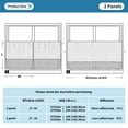 thumbnail image 6 of Yayeee Kitchen Curtains Set of 2 Light Filtering 57"x36" Over Sink Window Panels, Cute Pink Halloween, 6 of 7