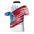thumbnail image 4 of TOWED22 Mens Casual Button Short Sleeve Henley T-Shirts Patriotic Shirts for Men(Red,XL), 4 of 5