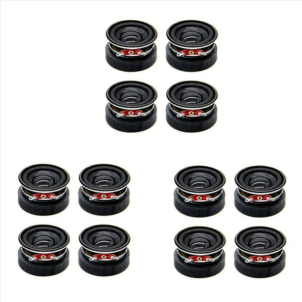 12 Piezas Altavoz de Audio de 1.5 Pulgadas 4Ω 3W 40Mm Altavoz Multimedia de Graves Mini Altavoz de Sonido DIY para Cine en Casa