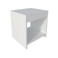 thumbnail image 4 of Dtwnek Wood Nightstand with Open Storage Shelf, White, 4 of 7