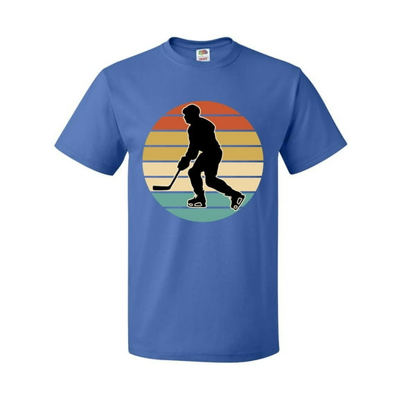 Inktastic Hockey Player Retro Sunset T-Shirt